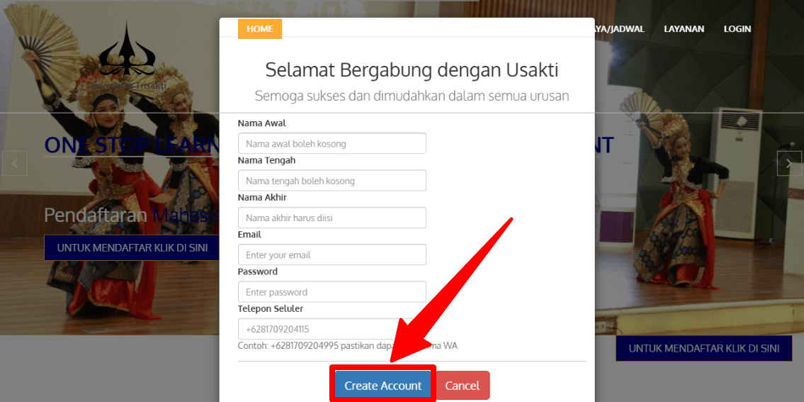 Cara buat akun SPMB Trisakti untuk kuliah di jurusan ekonomi terbaik universitas swasta Indonesia
